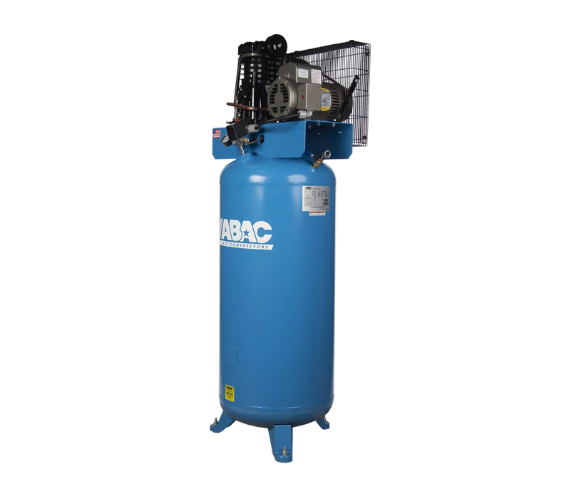 ABAC Pro Two-Stage Belt-Drive Compressor – High-Capacity Aluminum Head ...