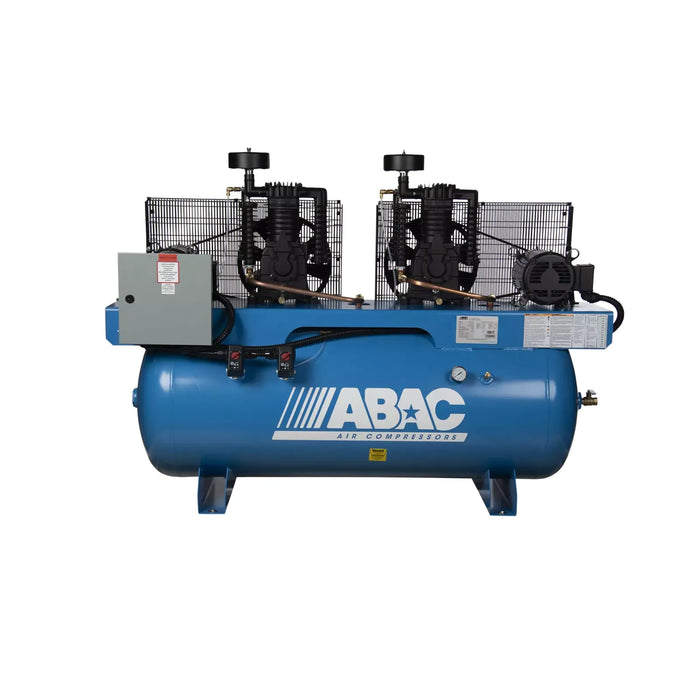 ABAC Ironman Duplex Cast-Iron Piston Air Compressor – Dual Pump, Programmable Control