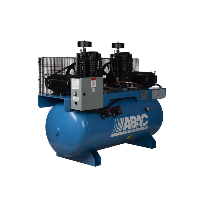 ABAC Ironman Duplex Cast-Iron Piston Air Compressor – Dual Pump, Programmable Control