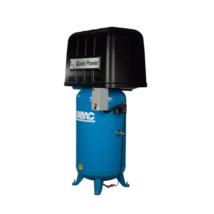 ABAC Quiet Series 2-Stage Belt-Drive Piston Compressor – Ultra-Low Noise Power - 5HP