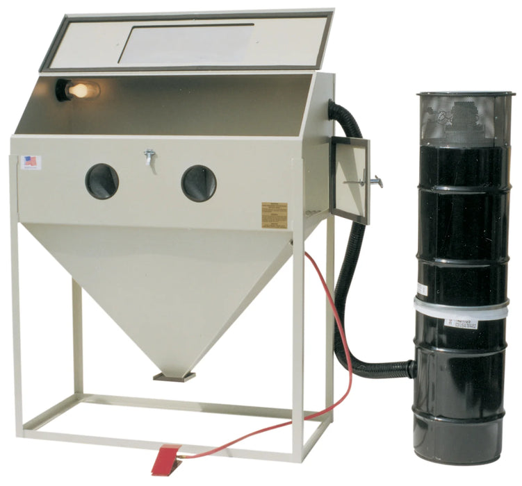 ALC Keysco 48" Wide Abrasive Blast Cabinet - Double Doors Foot Pedal