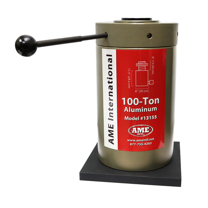 100-Ton Load Lock’R Aluminum Jack (Model 13155) – Mechanical Lock Nut, 6¼″ Stroke