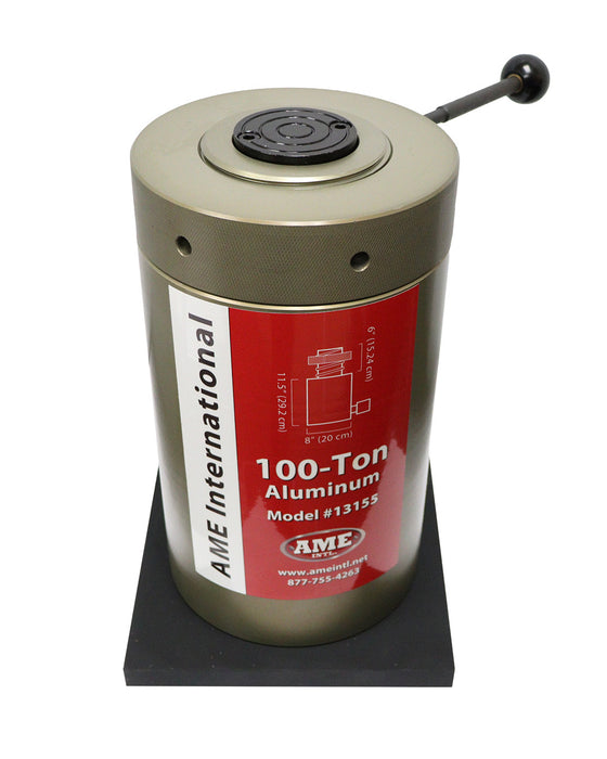 100-Ton Load Lock’R Aluminum Jack (Model 13155) – Mechanical Lock Nut, 6¼″ Stroke