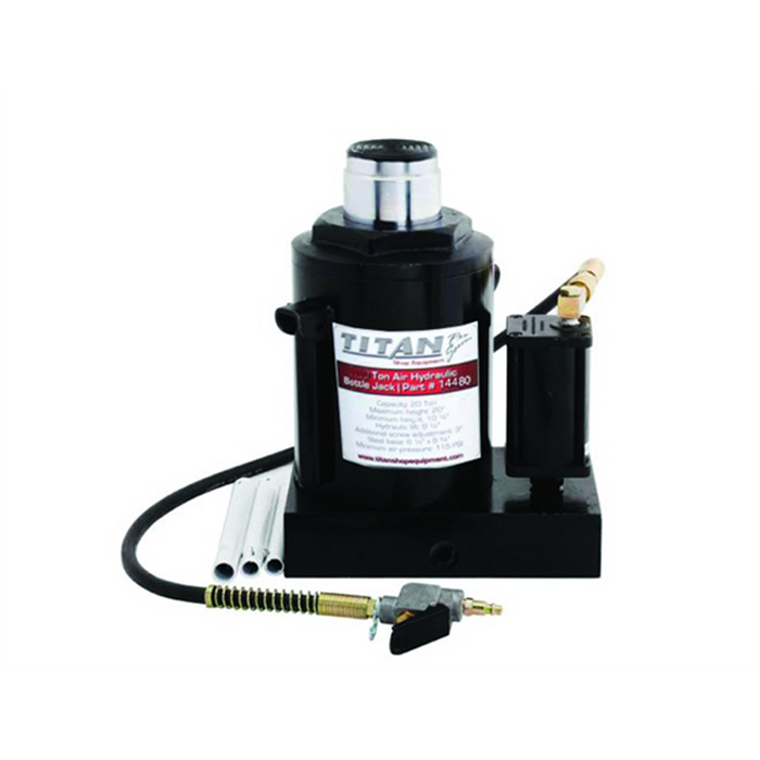 AME Titan 50-Ton Air-Hydraulic Bottle Jack – Pneumatic / Hydraulic Lifting