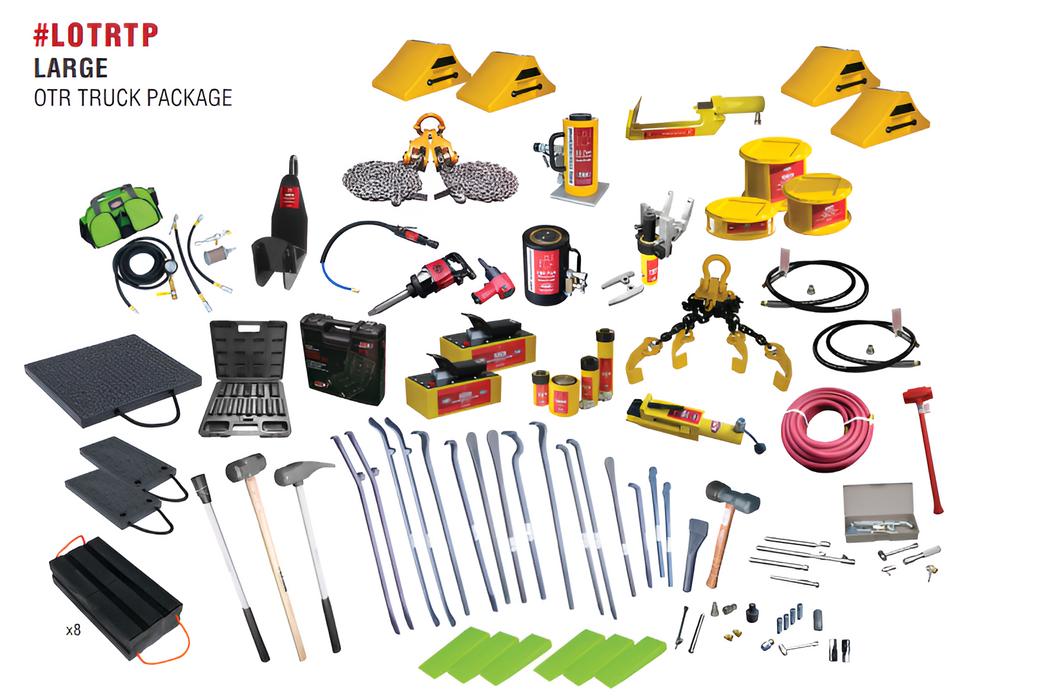 AME Large OTR Truck Package (LOTRTP) – Complete Off-Road Tire & Rim Service Kit