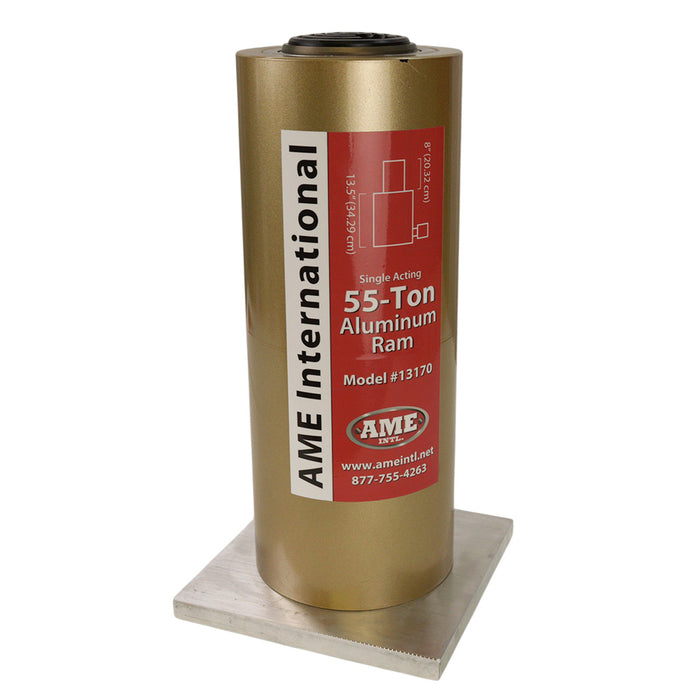 Single-Acting Aluminum 55 Ton Ram | 8″ Stroke | AME