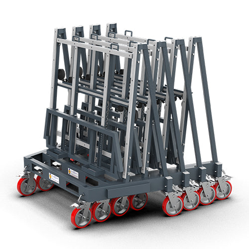 Abaco Nesting Single-Sided Cart – Space-Saving Stone Slab Transport & Handling Cart (NSC6432)