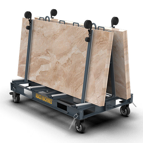 Abaco One Stop A-Frame – Heavy-Duty Mobile Slab & Glass Transport Rack (OSA6135 / OSA6135-G)