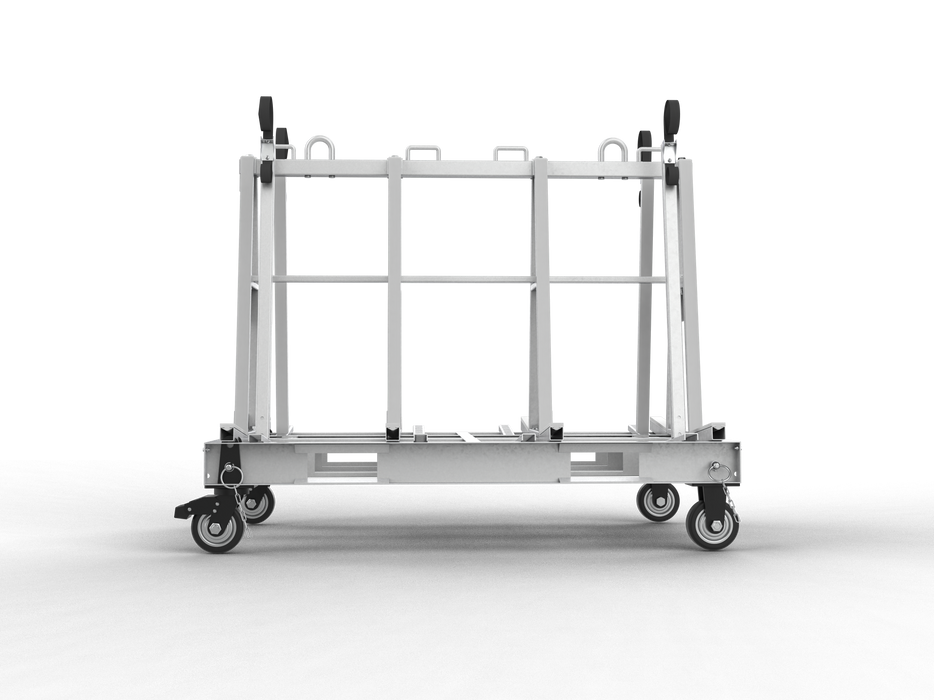 Abaco One Stop A-Frame – Heavy-Duty Mobile Slab & Glass Transport Rack (OSA6135 / OSA6135-G)