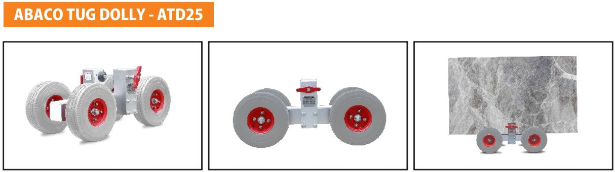 Abaco Tug Dolly – Heavy-Duty Stone & Glass Slab Transport Dolly (ATD19 / ATD25 / ATD60)