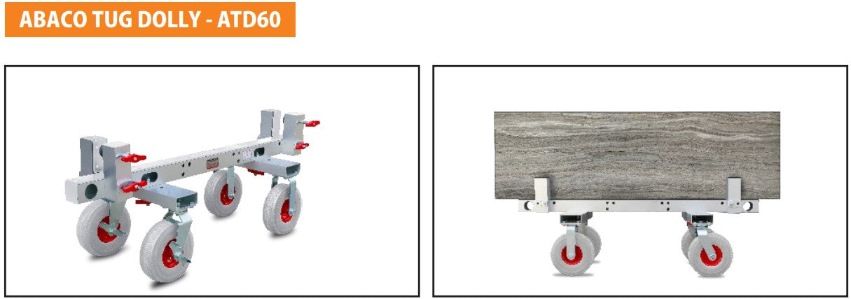 Abaco Tug Dolly – Heavy-Duty Stone & Glass Slab Transport Dolly (ATD19 / ATD25 / ATD60)