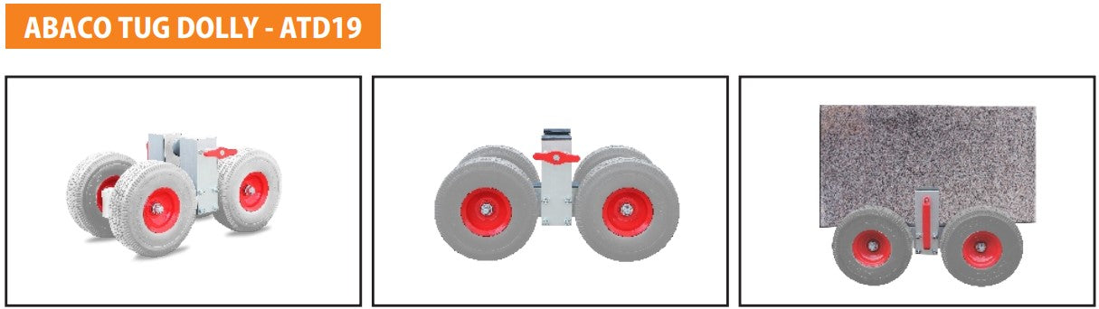 Abaco Tug Dolly – Heavy-Duty Stone & Glass Slab Transport Dolly (ATD19 / ATD25 / ATD60)