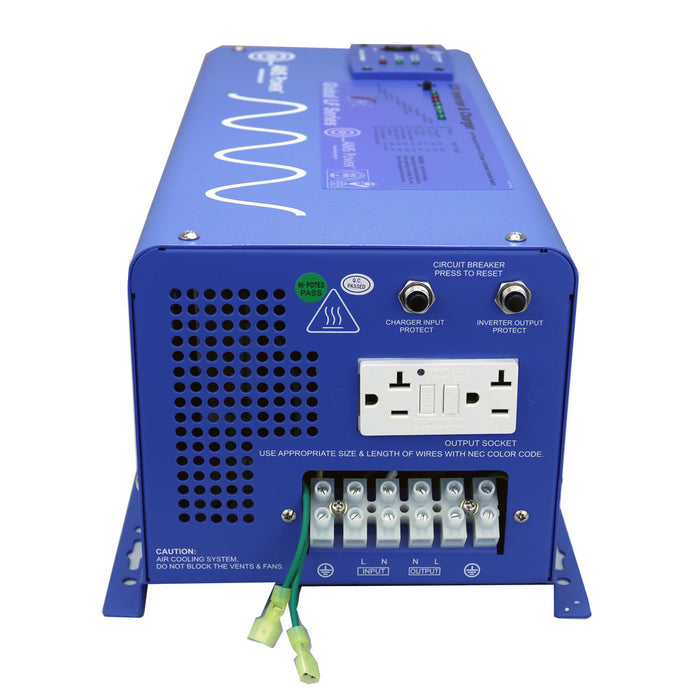 AIMS 2000 W 48VDC to 120VAC  Pure Sine Inverter Charger – 20A Smart Charger & Automatic Transfer