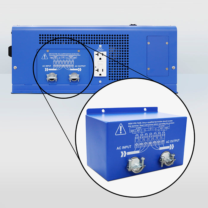 AIMS 3000 W Pure Sine Inverter Charger (12 V → 120 VAC) – 30A / 50A Bypass, UL-458 ETL Certified