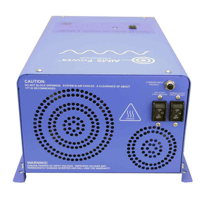 AIMS 3000 W Pure Sine Inverter Charger (12 V → 120 VAC) – 30A / 50A Bypass, UL-458 ETL Certified