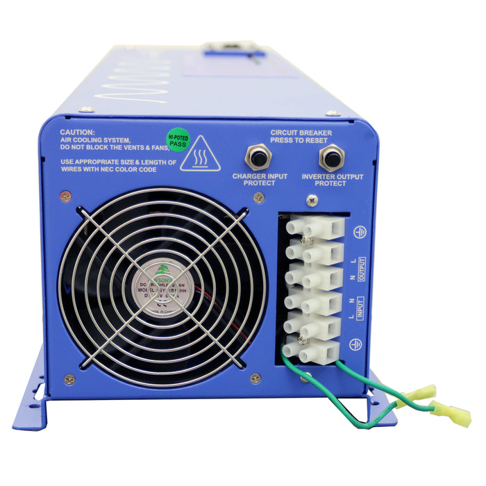 AIMS 4000W 24-V Pure Sine Inverter Charger – 120 VAC Output, 12,000W Surge • UL/CSA Listed