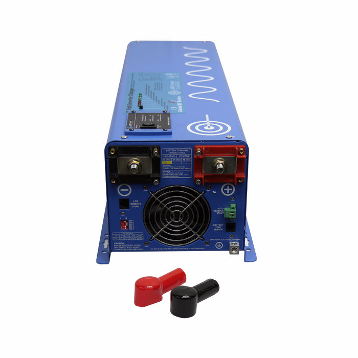 AIMS 4000W 24-V Pure Sine Inverter Charger – 120 VAC Output, 12,000W Surge • UL/CSA Listed