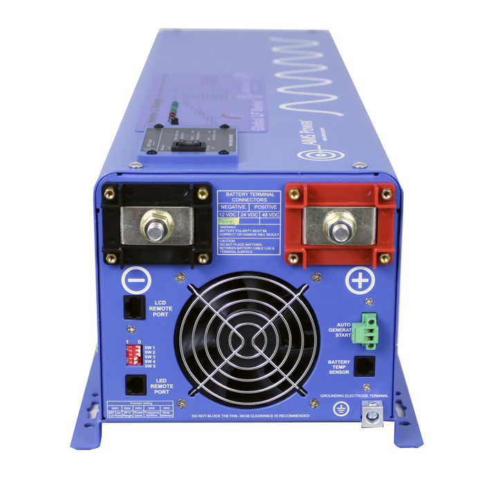 AIMS 4000W Pure Sine Inverter Charger – 12 V DC to 120 V AC, 12,000W Surge, Smart Charger