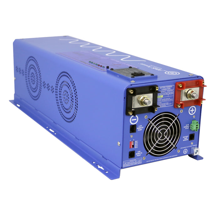 AIMS 4000W Pure Sine Inverter Charger – 12 V DC to 120 V AC, 12,000W Surge, Smart Charger