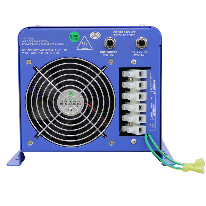 AIMS 4,000 Wt Pure Sine Inverter Charger (48V DC → 120/240V AC Split-Phase) — Industrial Backup & Off-Grid Power