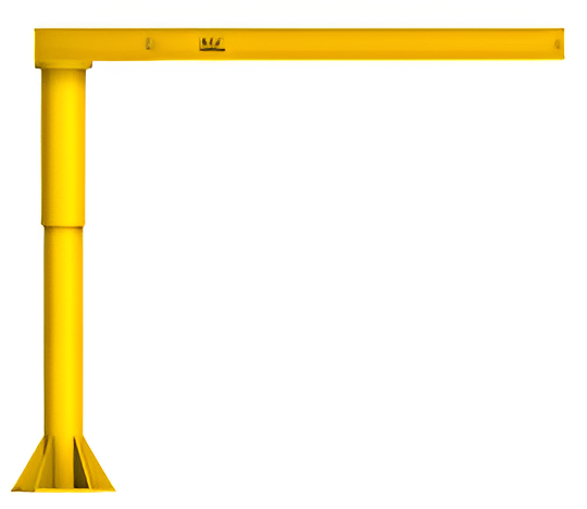 All Lift Cranes L-Series Floor Mounted Jib Crane – 1/4 Ton Capacity Light Duty 12' HUB