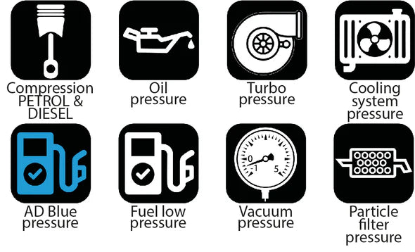 Ansed Diagnostic Solutions Universal Digital Automotive Pressure Tester HU35025