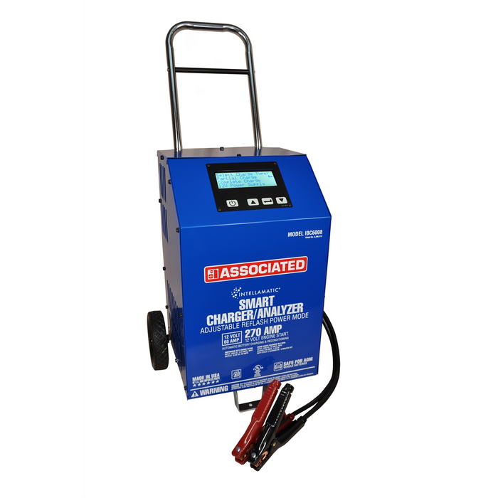 Associated IBC6008 12 V Adjustable Charger | 60 A Charging, 70 A Reflash, 270 A Crank Assist