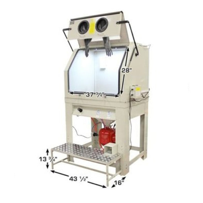 Atlas PSBC990 Extra-Large Pressurized Sandblast Cabinet | Industrial Automotive Media Blaster