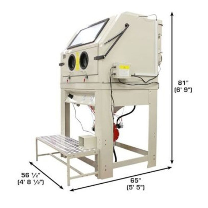 Atlas PSBC990 Extra-Large Pressurized Sandblast Cabinet | Industrial Automotive Media Blaster