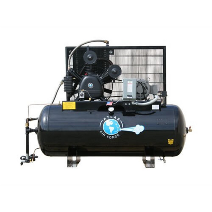 Atlas 10HP 3-Phase 120 Gallon Air Compressor – ATEATAF10P-3PH | Heavy-Duty Industrial Automotive Equipment