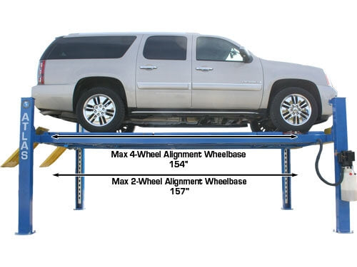 Atlas Automotive Equipment 412A 12,000 lb 4-Post Alignment Lift with Turntables – Heavy-Duty Hydraulic Car Lift for Professional Garages & Alignment Shops (Model ATTD-412A)