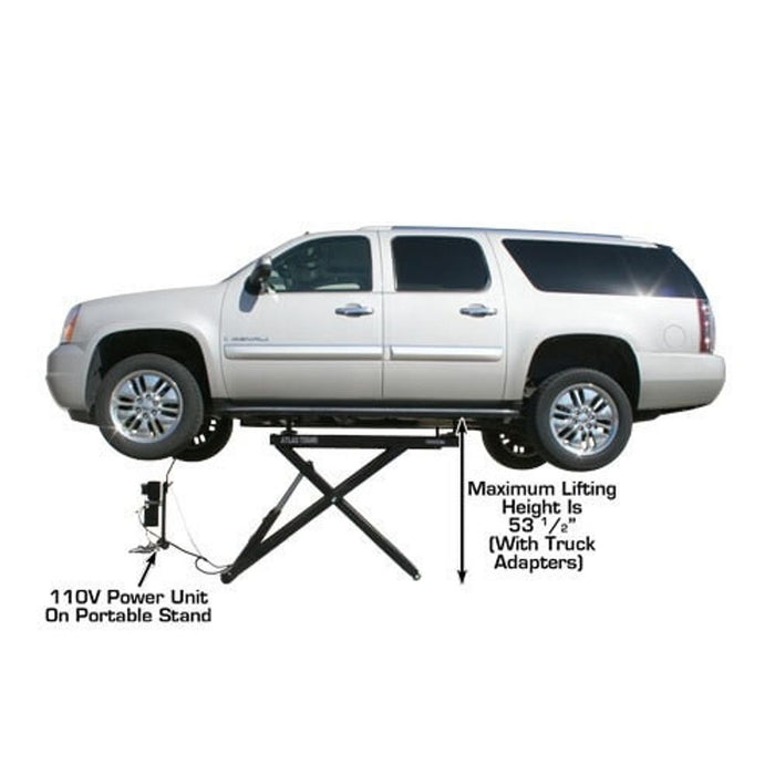 Atlas Automotive Equipment 6MR Portable Mid-Rise Scissor Car Lift – 6,000 lb. Capacity Hydraulic Garage Lift
