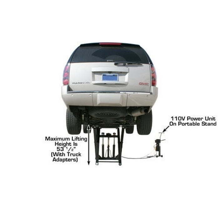 Atlas Automotive Equipment 6MR Portable Mid-Rise Scissor Car Lift – 6,000 lb. Capacity Hydraulic Garage Lift