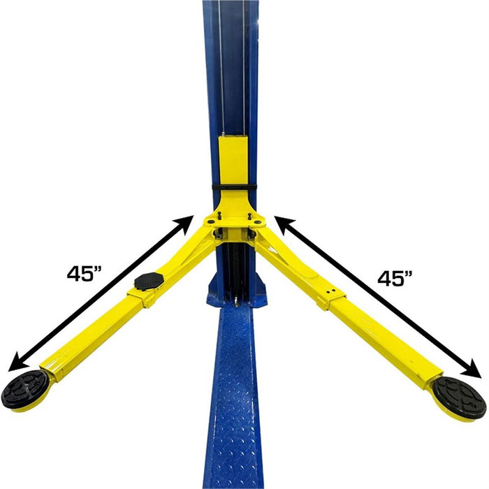 Atlas Automotive Equipment TPF-9 Baseplate 2-Post Car Lift – 9,000 lb. Capacity Hydraulic Auto Lift