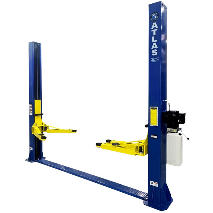 Atlas Automotive Equipment TPF-9 Baseplate 2-Post Car Lift – 9,000 lb. Capacity Hydraulic Auto Lift