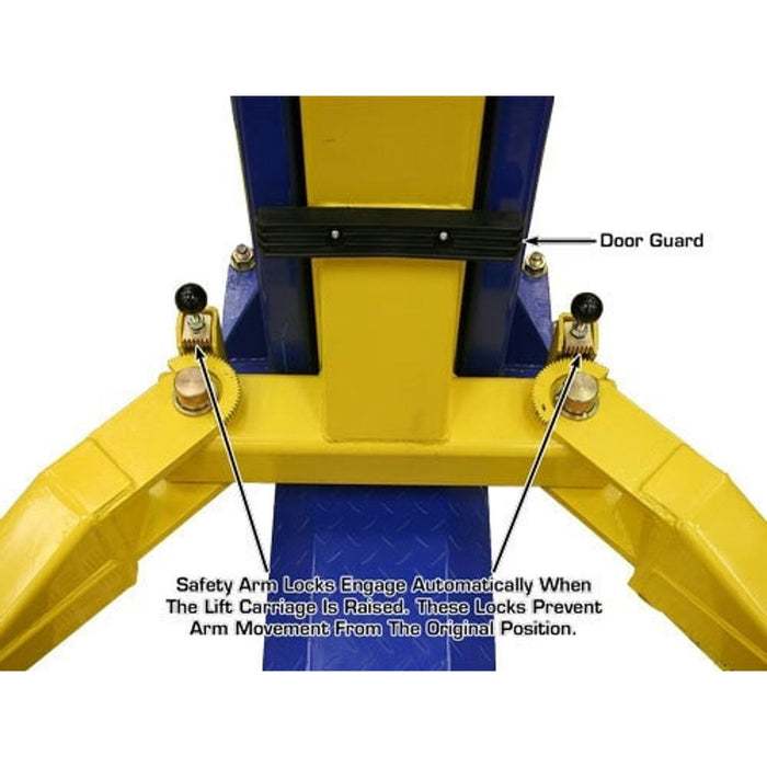 Atlas 9KBPX 2-Post Baseplate Car Lift | 9,000 lb Heavy-Duty Automotive Hoist for Professional Garages