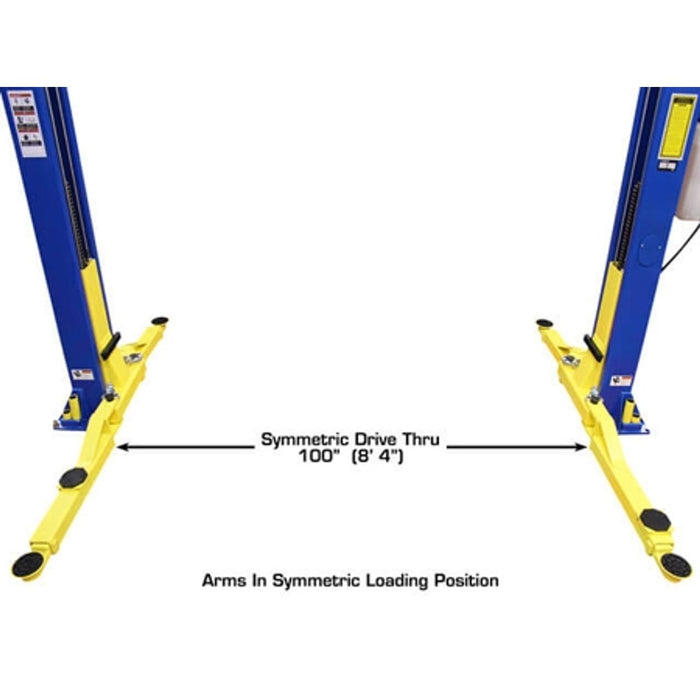 Atlas 9KOHX 2-Post Overhead Car Lift | 9,000 lb Heavy-Duty Automotive Hoist for Professional Garages