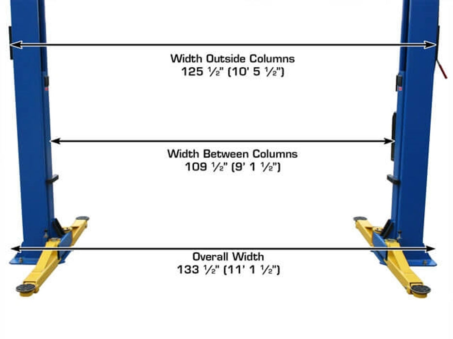 Atlas ATTD-9OHSC + Lawn Mower Adapter Combo | 9,000 lb 2-Post Lift – Atlas Automotive Equipment