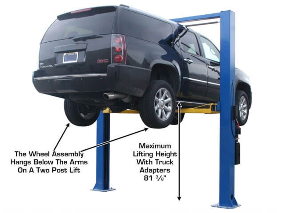 Atlas ATTD-9OHSC + Lawn Mower Adapter Combo | 9,000 lb 2-Post Lift – Atlas Automotive Equipment