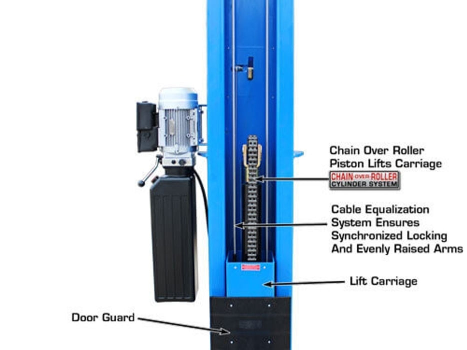 Atlas BP12000X Commercial Baseplate 2-Post Lift – 12,000 lb Capacity | Heavy-Duty Automotive Lift (ATTD-BP12000X-NEW)