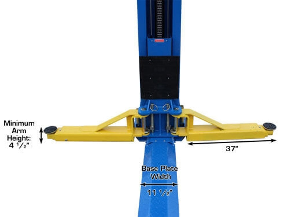 Atlas BP12000X Commercial Baseplate 2-Post Lift – 12,000 lb Capacity | Heavy-Duty Automotive Lift (ATTD-BP12000X-NEW)