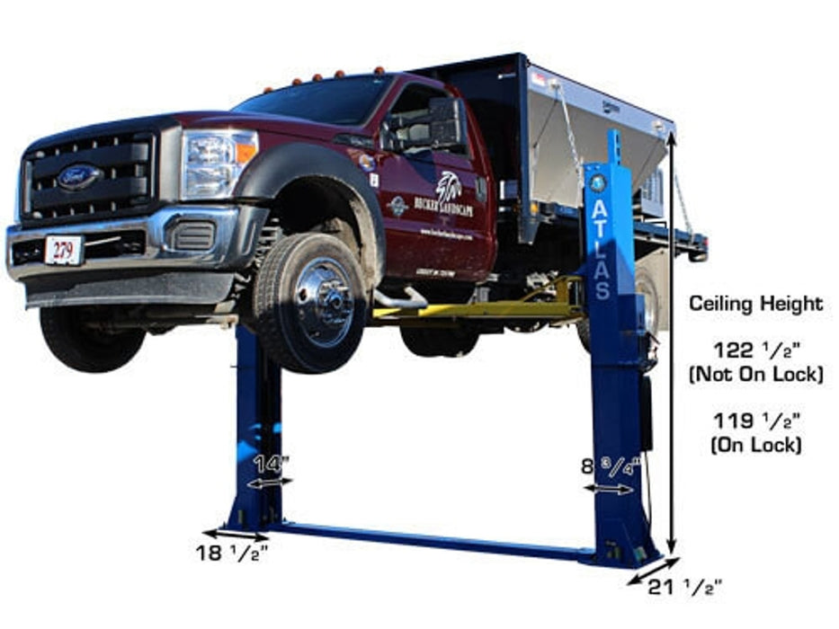 Atlas BP12000X Commercial Baseplate 2-Post Lift – 12,000 lb Capacity | Heavy-Duty Automotive Lift (ATTD-BP12000X-NEW)