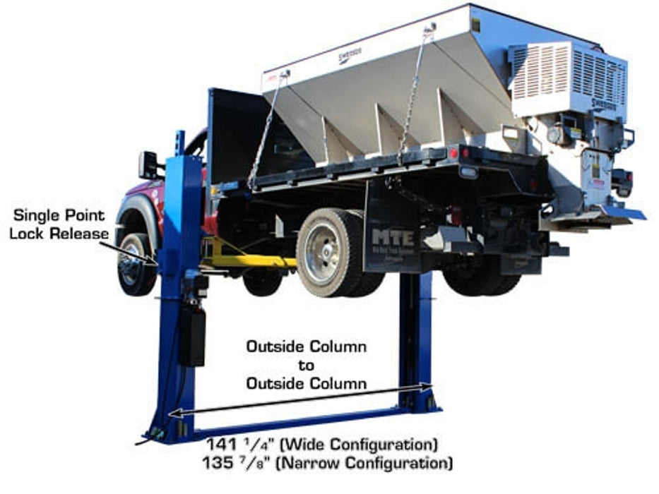 Atlas BP12000X Commercial Baseplate 2-Post Lift – 12,000 lb Capacity | Heavy-Duty Automotive Lift (ATTD-BP12000X-NEW)