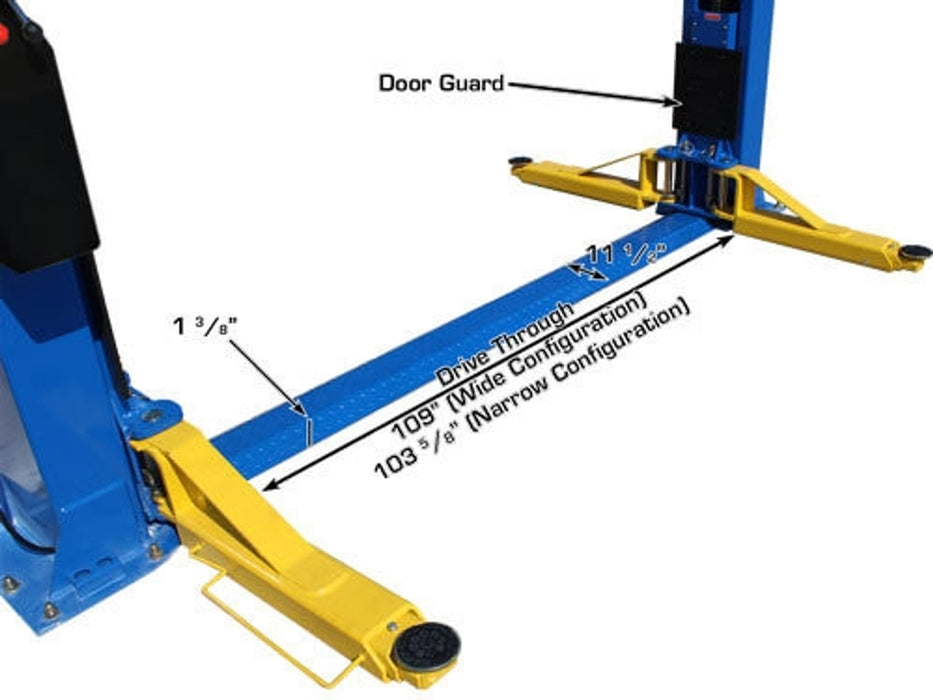 Atlas BP12000X Commercial Baseplate 2-Post Lift – 12,000 lb Capacity | Heavy-Duty Automotive Lift (ATTD-BP12000X-NEW)