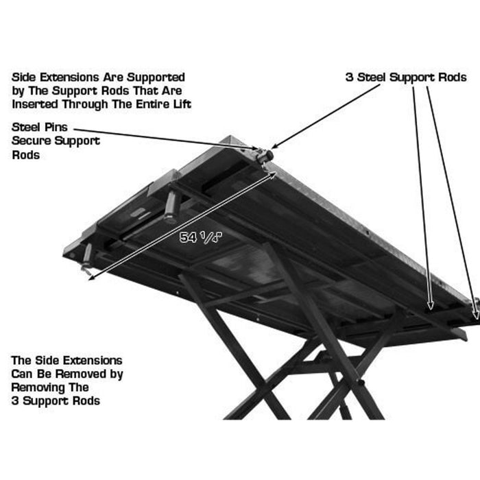 Atlas HI-RISE 1500 Motorcycle / ATV Hydraulic Lift | 1,500 lb Heavy-Duty Lift Table for Powersports & Service Shops