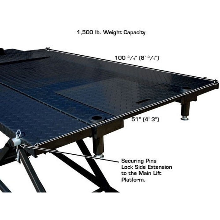 Atlas HI-RISE 1500 Motorcycle / ATV Hydraulic Lift | 1,500 lb Heavy-Duty Lift Table for Powersports & Service Shops