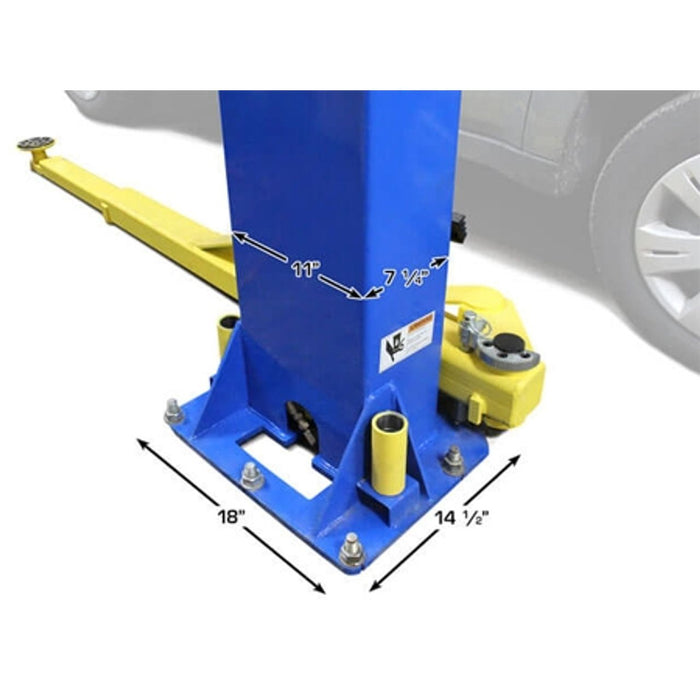 Atlas Automotive Equipment PRO-9D Overhead 2-Post Car Lift – 9,000 lb Capacity Vehicle Hoist (XH-PRO-9D-FPD)