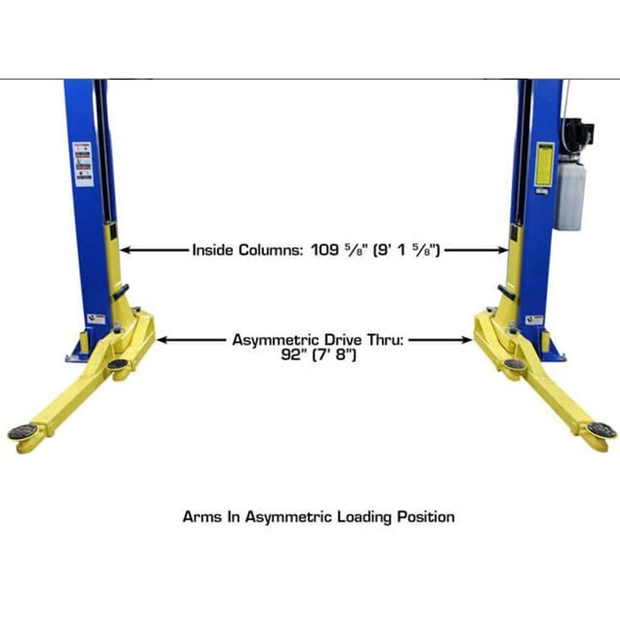 Atlas Automotive Equipment PRO-9D Overhead 2-Post Car Lift – 9,000 lb Capacity Vehicle Hoist (XH-PRO-9D-FPD)