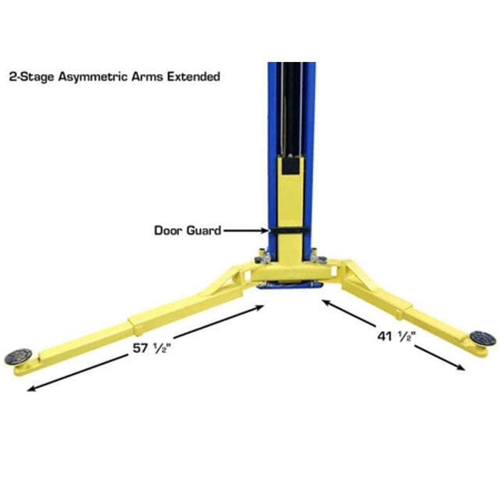 Atlas Automotive Equipment PRO-9D Overhead 2-Post Car Lift – 9,000 lb Capacity Vehicle Hoist (XH-PRO-9D-FPD)