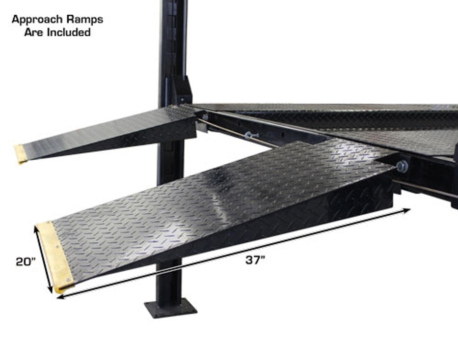 Atlas Automotive Equipment PRO8000EXT-L 4 Post Lift + RJ35 Sliding Jacks Combo (Model: XH-PRO8EXTL-COMBO-FPD)